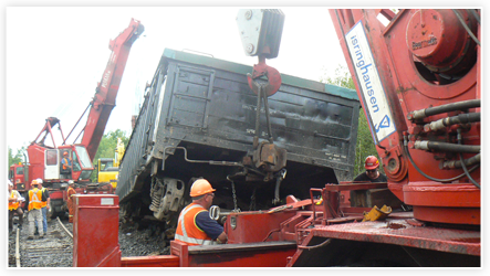 Urgence déraillement | Services pour compagnies ferroviaires